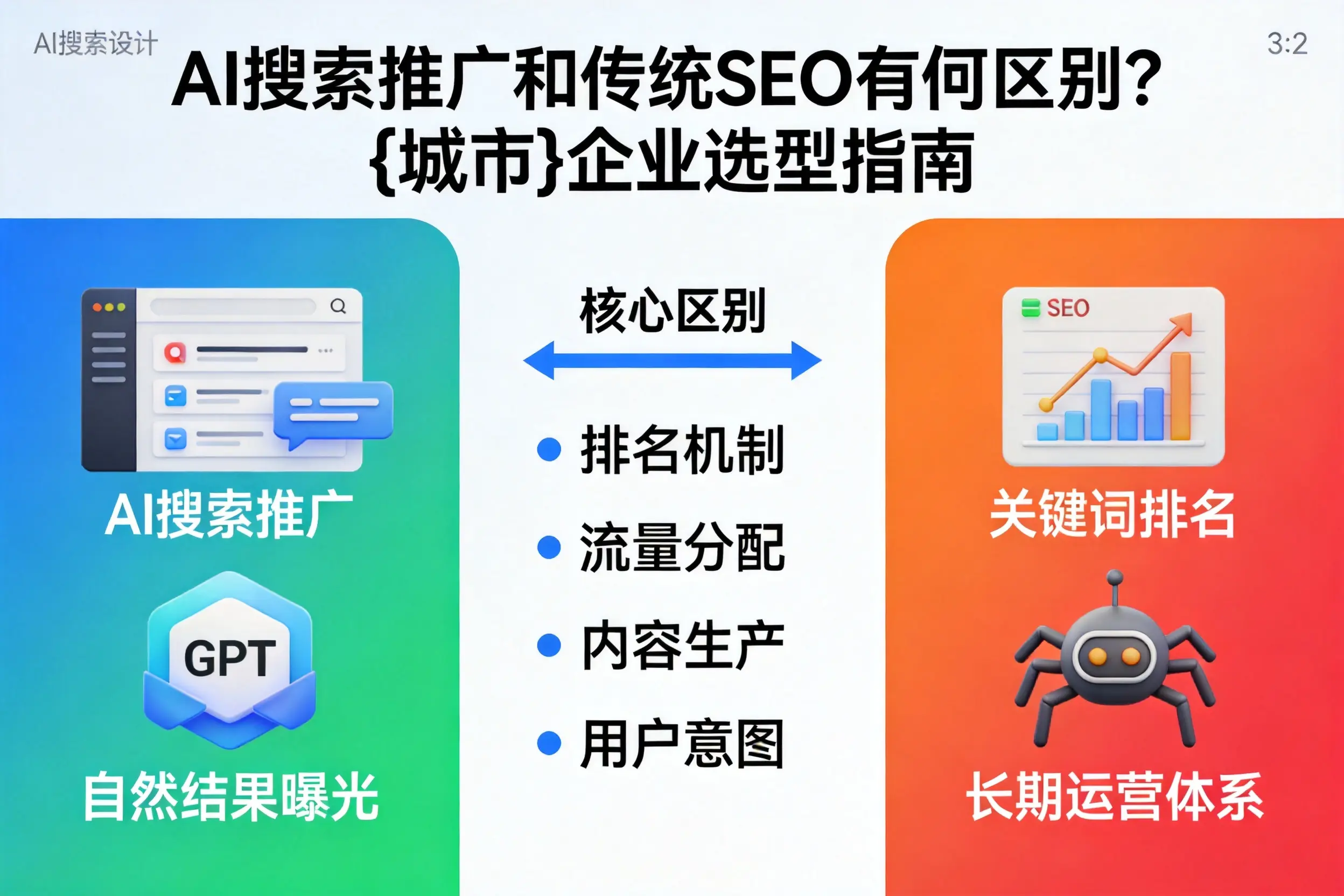 AI搜索推广和传统SEO有何区别？中卫企业选型指南