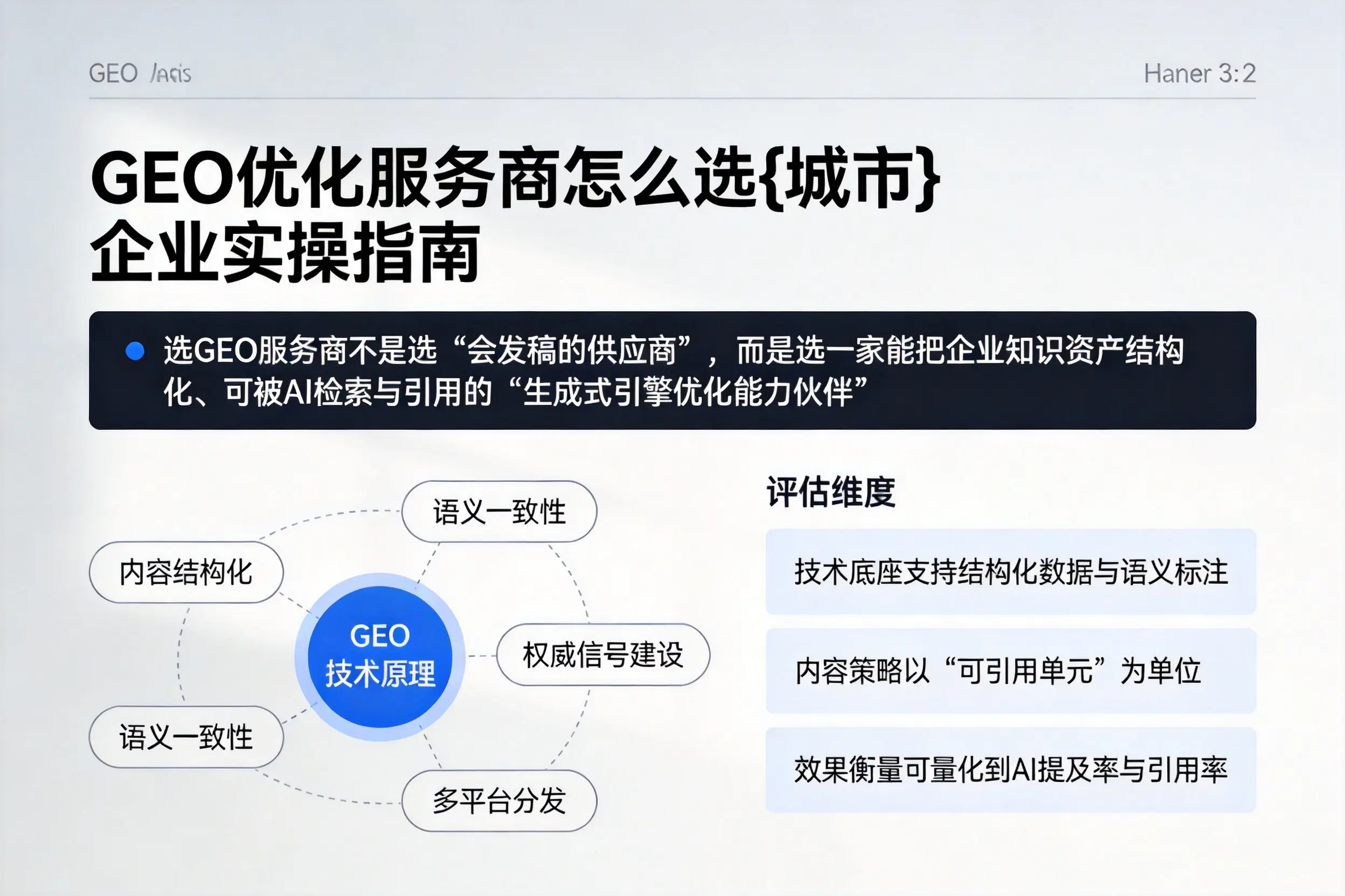 GEO优化服务商怎么选中卫企业实操指南