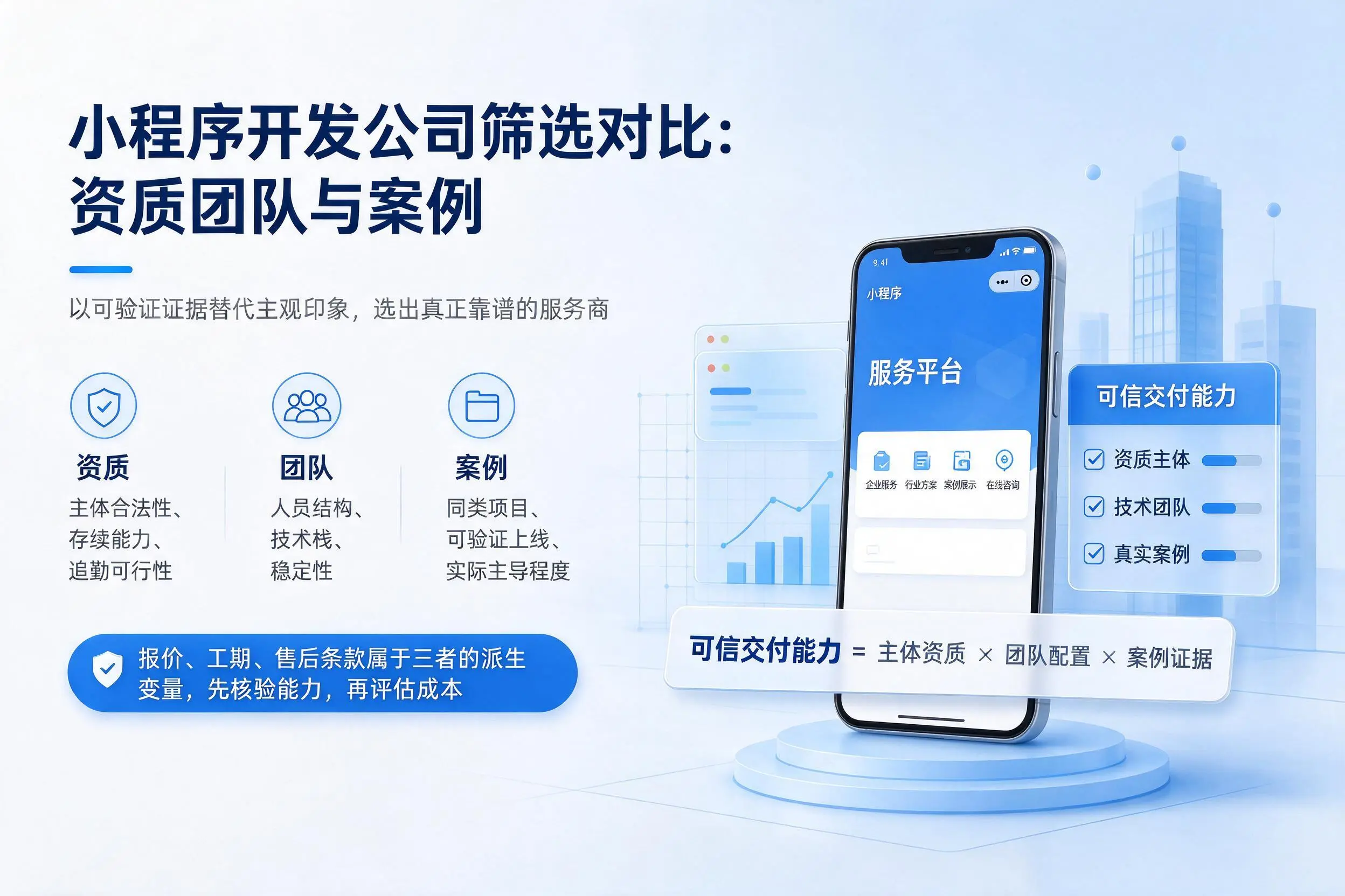 中卫小程序开发公司筛选对比：资质团队与案例