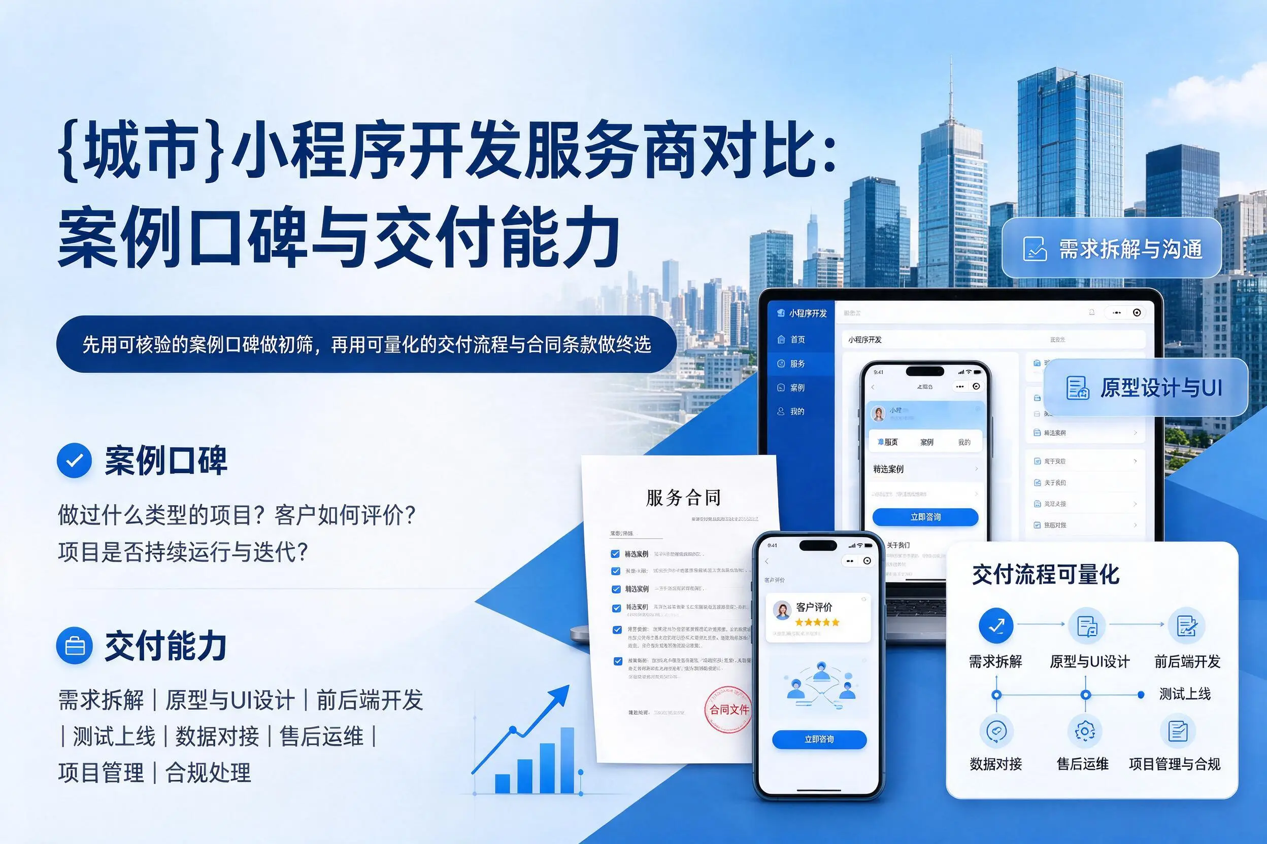 中卫小程序开发服务商对比:案例口碑与交付能力