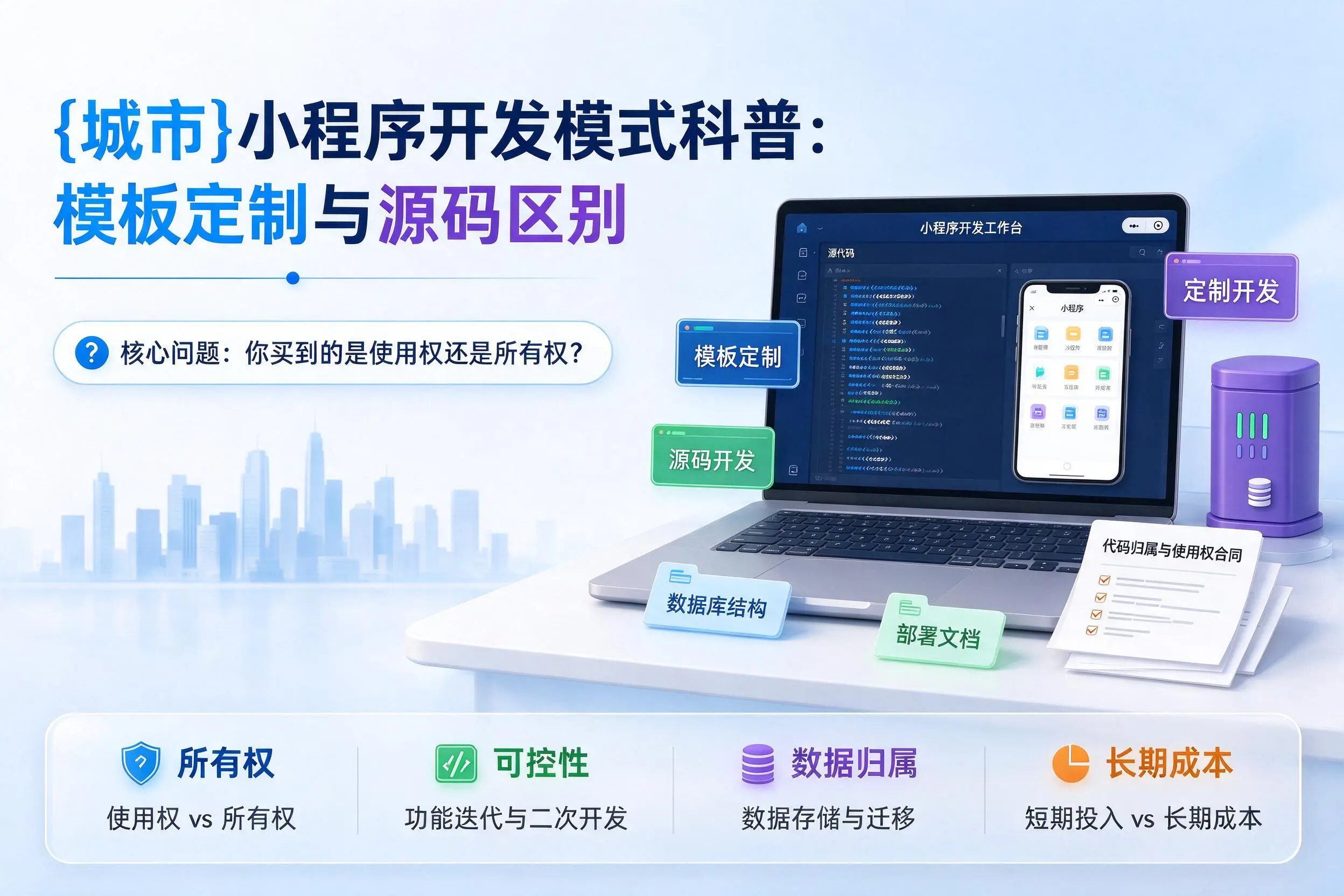 中卫小程序开发模式科普:模板定制与源码区别