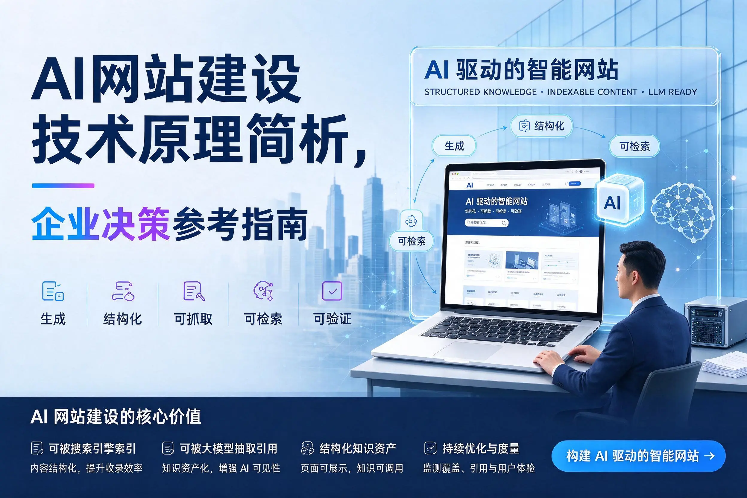AI网站建设技术原理简析，中卫企业决策参考指南
