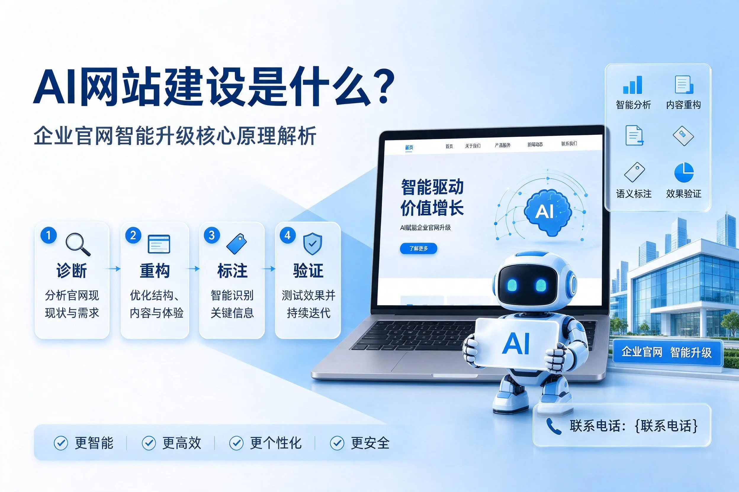 AI网站建设是什么?中卫企业官网智能升级核心原理解析