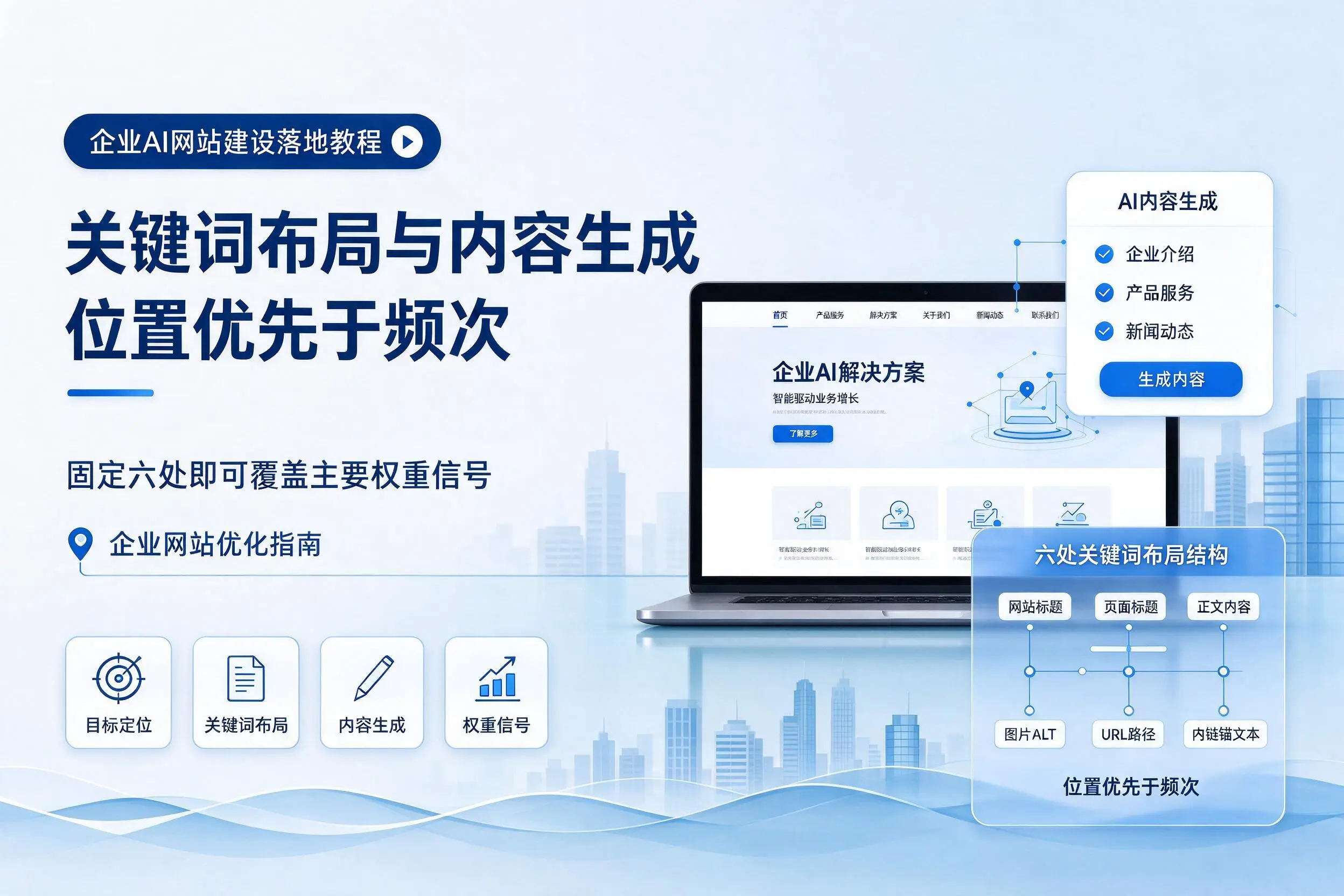 中卫企业AI网站建设落地教程:关键词布局与内容生成