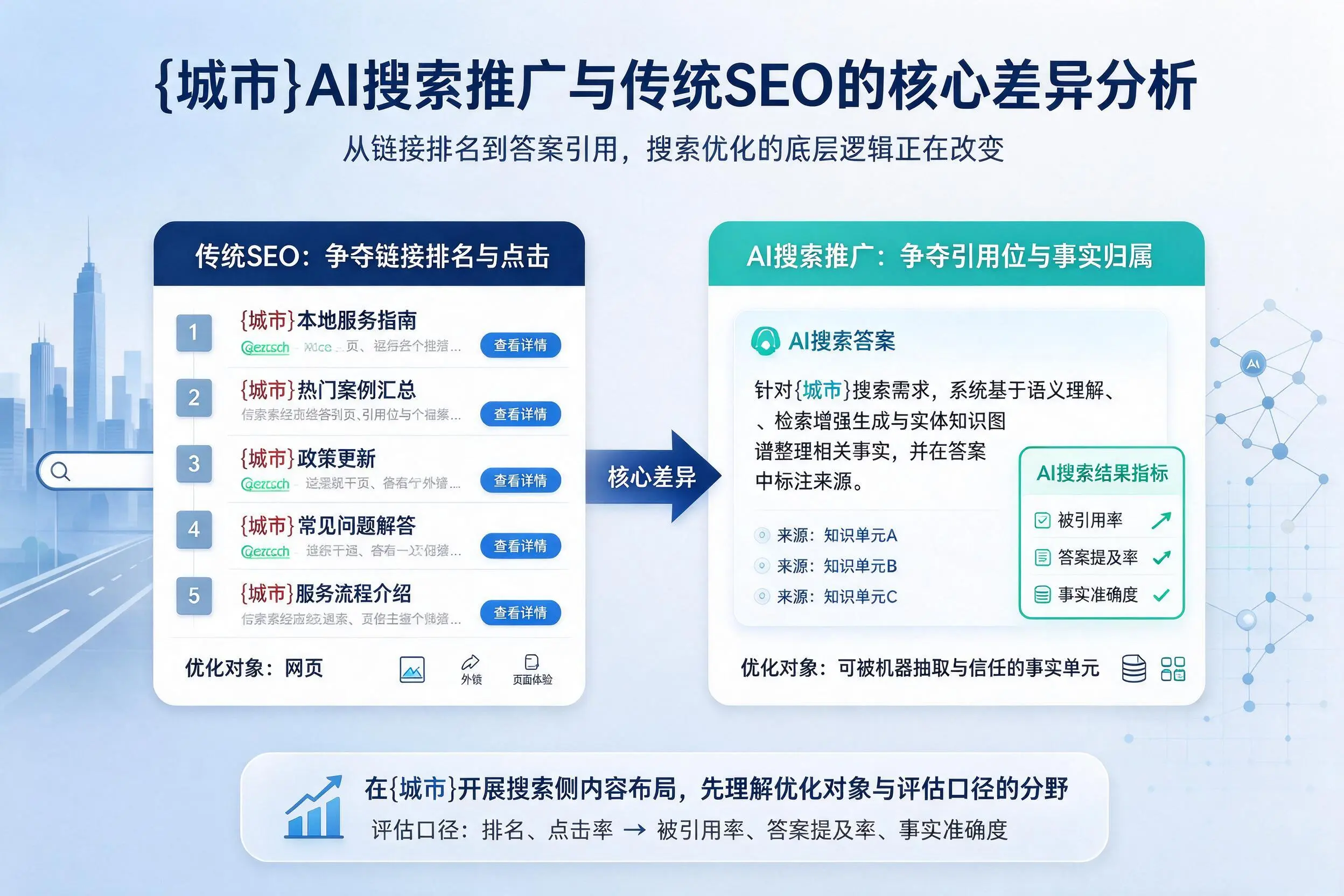 中卫AI搜索推广与传统SEO的核心差异分析